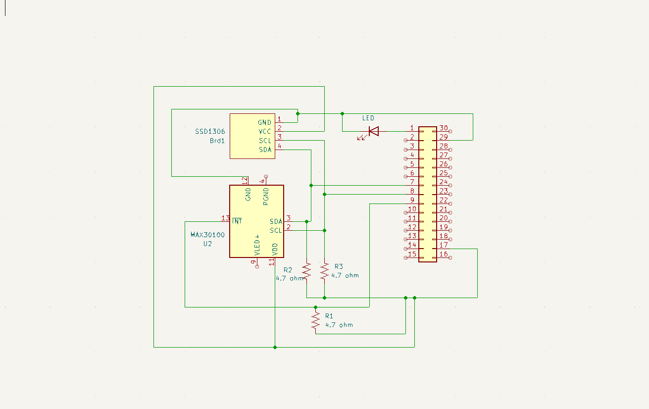 Breadboard Schematic for SpO2 Project