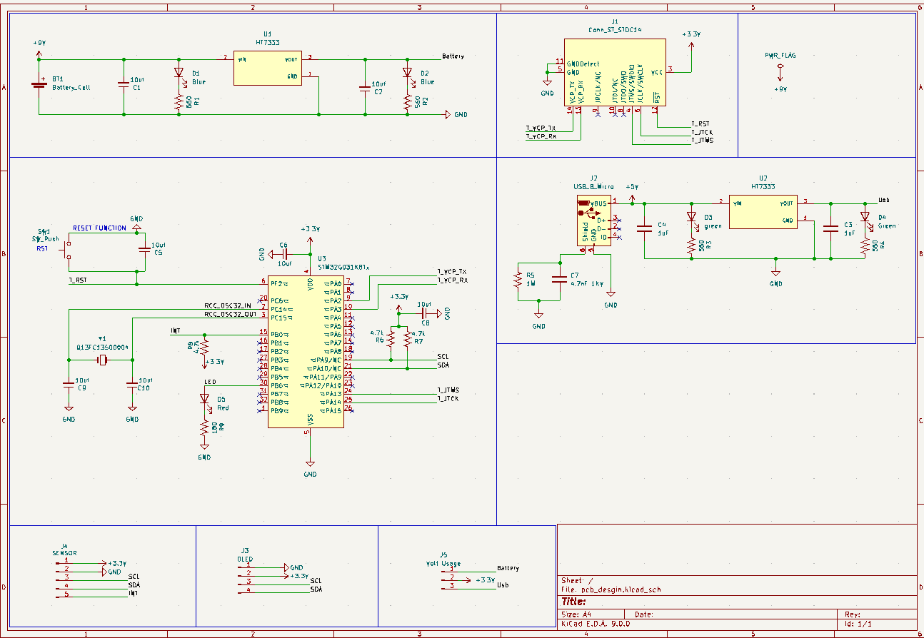 KiCad Schematic of SpO2 Project